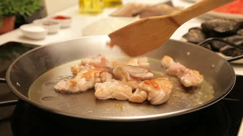 Cooking chicken Stock Footage 23398228