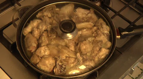 Cooking chicken. Stock Footage 30394335