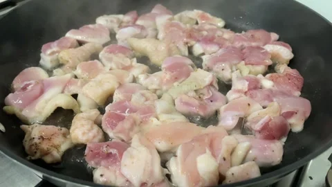 Cooking chicken Stock Footage 266900481