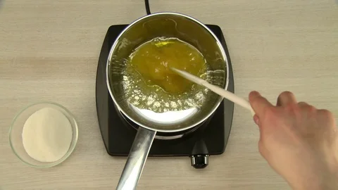 Cooking chocolate glaze. Stock Footage 77058926