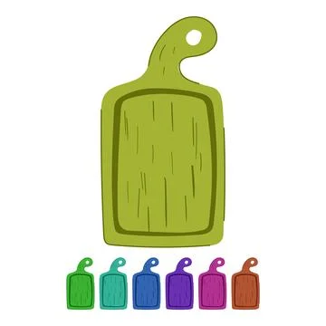 Cooking chopping board vector cartoon graphic Stock Illustration