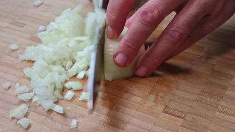 Cooking: Chopping Onion Stock Footage 278348306