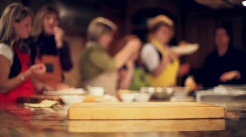 Cooking class and knife Vídeos de archivo 36273164