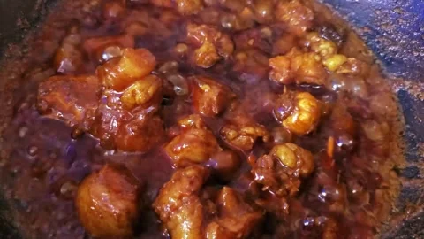 Cooking closeup meat. Stock Footage 293486610