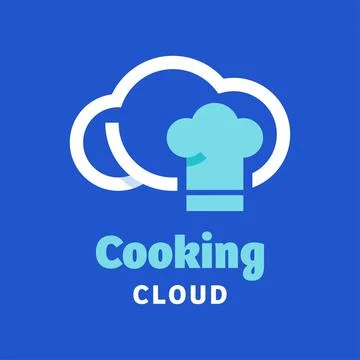 Cooking Cloud Logo Stock Illustration