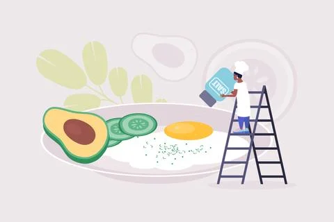 Cooking concept Stock Illustration
