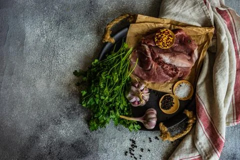 Cooking concept with meat Stock Photos