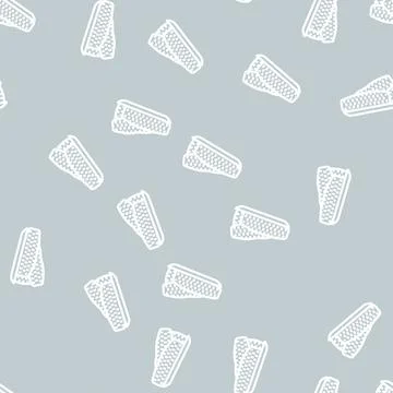 Cooking corn line vector seamless pattern Stock Illustration