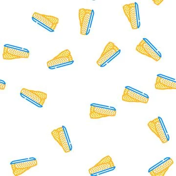 Cooking corn vector seamless pattern Illustrazione stock