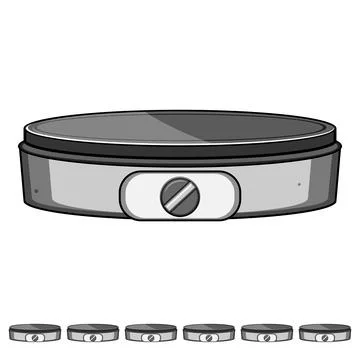 Cooking crepe maker cartoon vector graphic Illustrazione stock