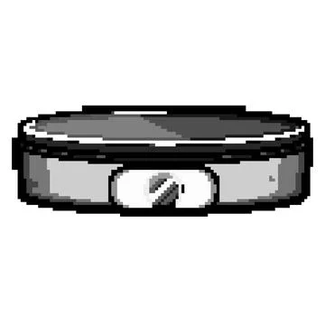 Cooking crepe maker pixel art vector illustration Illustrazione stock