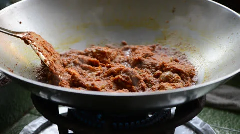 Cooking curry chicken 库存影片 26181085