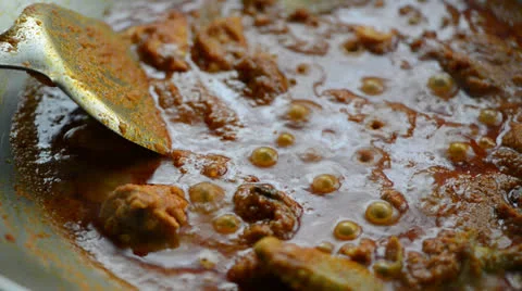 Cooking curry chicken 库存影片 26181143