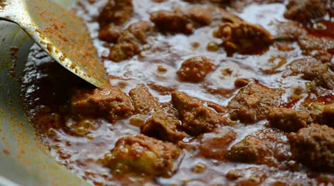 Cooking curry chicken 库存影片 26181166