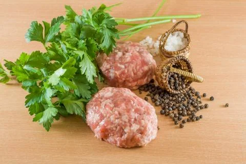 Cooking cutlets Stock Photos