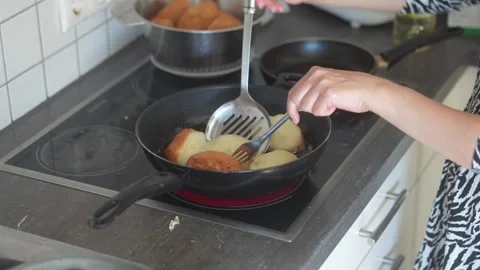 Cooking delicious doughnuts Stock Footage 320337577