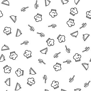 Cooking Devices For Chef Seamless Pattern Vector Stock Illustration