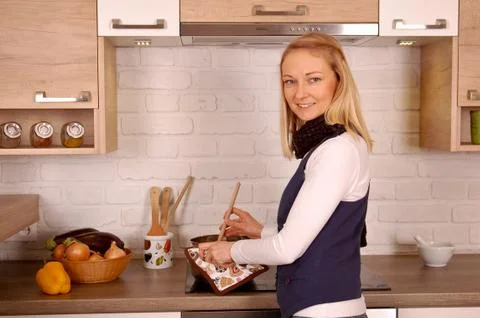 Cooking dinner Stock Photos