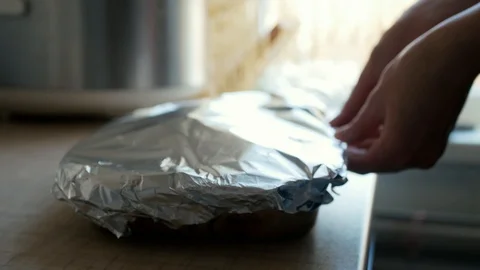 Cooking a dish for immersion in the oven. Stock Footage 127993241