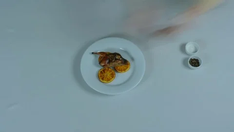 Cooking dishes of poultry Stock Footage 69995879