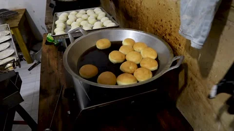 Cooking donuts Stock Footage 276149362