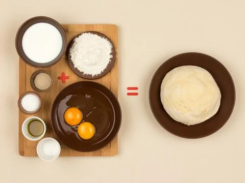 Cooking dough Foto stock