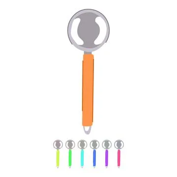 Cooking egg separator tool vector cartoon graphic Stock Illustration