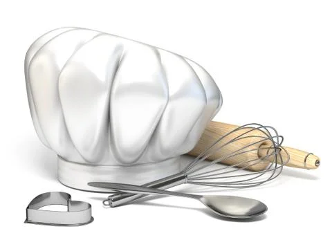 Cooking equipment 3D Stock Illustration