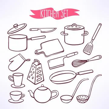 Cooking facilities Stock Illustration