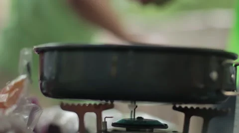 Cooking in field conditions Stock-Footage 54108902