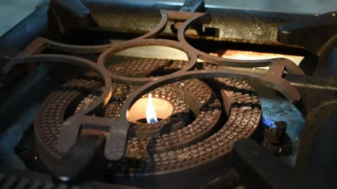 Cooking fire flame, ready to use Stock Footage 206277566