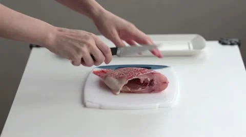 Cooking fish 스톡 동영상 22133610