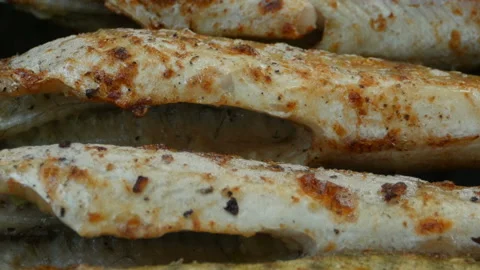 Cooking fish Stock Footage 103427240