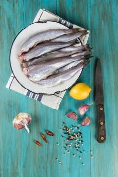 Cooking fish Stock Photos