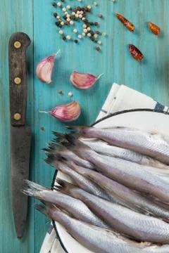 Cooking fish Stock Photos