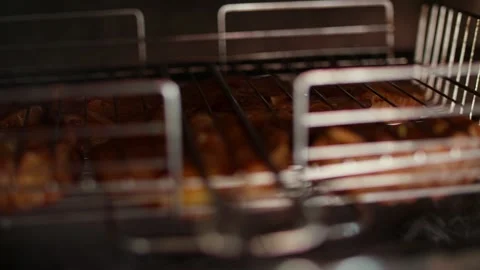 Cooking fish steaks on the grill. Stock Footage 233836015