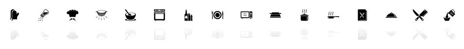 Cooking - Flat Vector Icons Stock Illustration