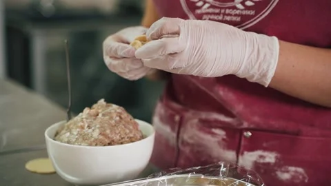 Cooking food in the kitchen Stock Footage 155203064