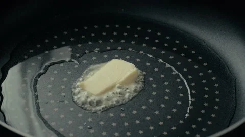 Cooking Fried eggs. Process of Preparation of Two Fried Egg. Full Cycle of Stock-Footage 113453618