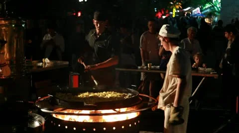 Cooking fried potatoes Video stock 10983689