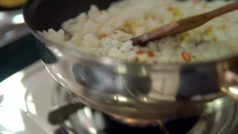 Cooking fried rice Video stock 146777600