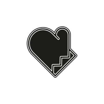 Cooking gloves icon - vector gloves illustration, gloves symbol Stock Illustration