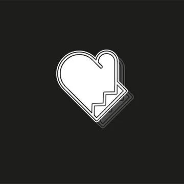 Cooking gloves icon - vector gloves illustration, gloves symbol Stock Illustration