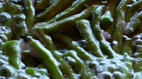 Cooking green beans. Stock Footage 45481483