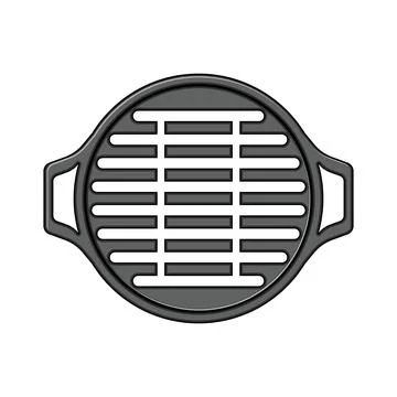 Cooking grill rack cartoon vector illustration Illustrazione stock