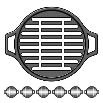 Cooking grill rack cartoon vector graphic Stock Illustration