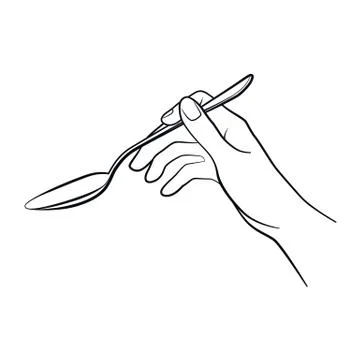 Cooking hand isolated Stock Illustration