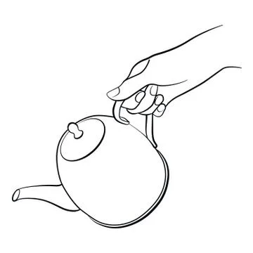 Cooking hand isolated Stock Illustration