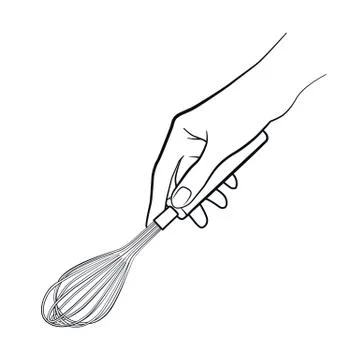 Cooking hand isolated Stock Illustration