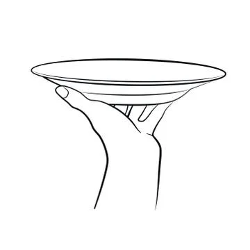 Cooking hand isolated Illustrazione stock
